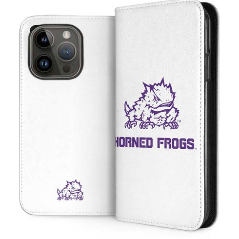 Texas Christian University Horned Frogs TCU iPhone 15 Pro Folio Case